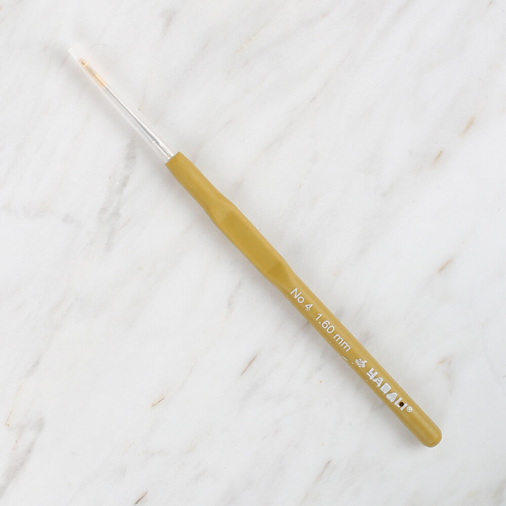 Yabalı Altın Uçlu Elastik Saplı Sarı Dantel Tığ No. 4 1.60mm